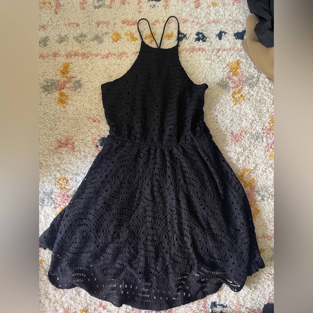 Black lace xhiliration dress